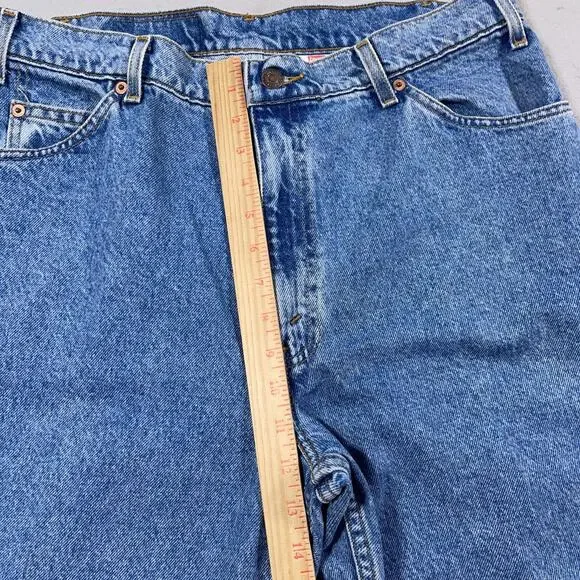 VTG Levi's 550 Jeans Men 36x32 Relaxed Fit Tapered Redwing Orange Tab 90s